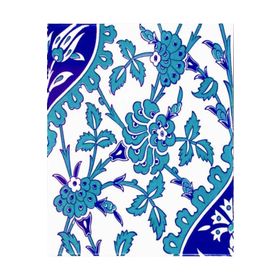 Armada Çini 20X25 cm AC 1042 Kütahya Cami Çinisi İznik Desenli Seramik Çini Karo