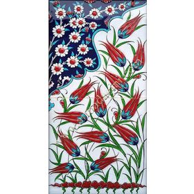 Armada Çini 20X40 Cm Ed 152 Lalezar Eldekoru Çini Pano