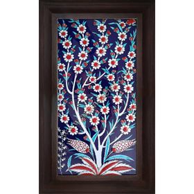 Armada Çini 20X40 Cm Ed 153 Hayat Ağacı Eldekoru Çini Pano