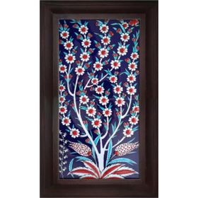 Armada Çini 20X40 Cm Ed 153 Hayat Ağacı Eldekoru Çini Pano