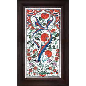 Armada Çini 20X40 cm ED 160 Karanfil Hançer Eldekoru Çini Pano