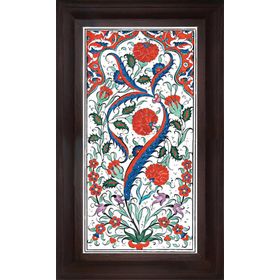Armada Çini 20X40 cm ED 160 Karanfil Hançer Eldekoru Çini Pano