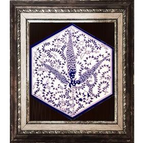Armada Çini 21X23 cm AL 07 Altıgen Çini Desen İznik Karo Seramik