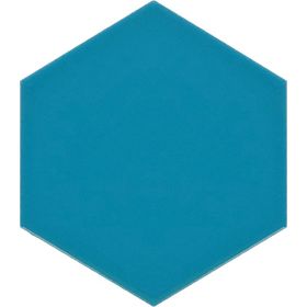 Armada Çini 21X23 cm Al 15 Turkuaz Desenli Seramik Altıgen Çini Karo