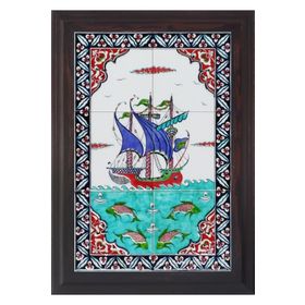 Armada Çini 40X60 Cm Ed 500 İznik Kalyon Eldekoru Çini Pano