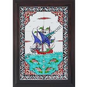 Armada Çini 40X60 Cm Ed 500 İznik Kalyon Eldekoru Çini Pano