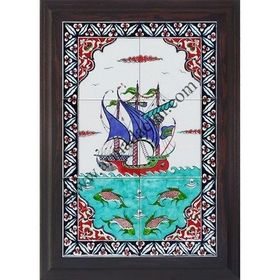 Armada Çini 40X60 Cm Ed 500 İznik Kalyon Eldekoru Çini Pano