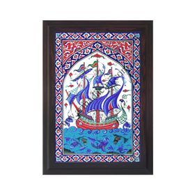 Armada Çini 40x60 Cm Ed 501 Osmanlı Kalyon Eldekoru Çini Pano