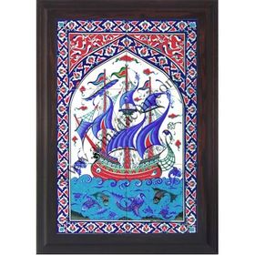 Armada Çini 40x60 Cm Ed 501 Osmanlı Kalyon Eldekoru Çini Pano