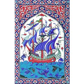 Armada Çini 40x60 Cm Ed 501 Osmanlı Kalyon Eldekoru Çini Pano