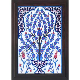 Armada Çini 40x60 Cm ED 506 Saksılı Hayat Ağacı Çini Pano