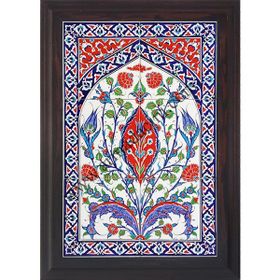 Armada Çini 40X60 Cm Ed 507 Kırmızı Göbekli Eldekoru Çini Pano