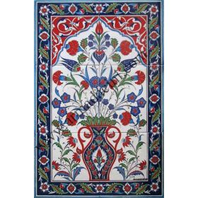 Armada Çini 40X60 Cm Ed 511 Saksılı Eldekoru Çini Pano