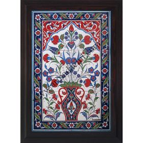 Armada Çini 40X60 Cm Ed 511 Saksılı Eldekoru Çini Pano