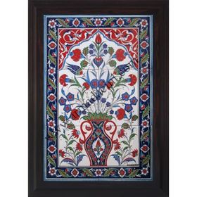 Armada Çini 40X60 Cm Ed 511 Saksılı Eldekoru Çini Pano