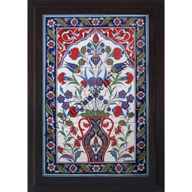 Armada Çini 40X60 Cm Ed 511 Saksılı Eldekoru Çini Pano