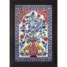 Armada Çini 40X60 Cm Ed 513 Sarı Sülünlü Eldekoru Çini Pano