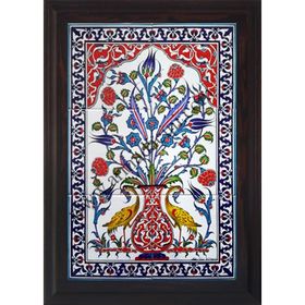 Armada Çini 40X60 Cm Ed 513 Sarı Sülünlü Eldekoru Çini Pano