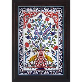Armada Çini 40X60 Cm Ed 513 Sarı Sülünlü Eldekoru Çini Pano
