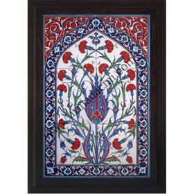 Armada Çini 40X60 Cm Ed 513 Sarı Sülünlü Eldekoru Çini Pano