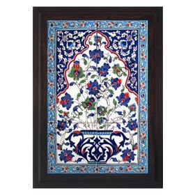 Armada Çini 40X60 Cm Ed 515 Mavi Saksılı Eldekoru Çini Pano