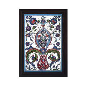 Armada Çini 40X60 Cm Ed 518 Saksılı Hançerli Eldekoru Çini Pano