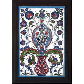 Armada Çini 40X60 Cm Ed 518 Saksılı Hançerli Eldekoru Çini Pano