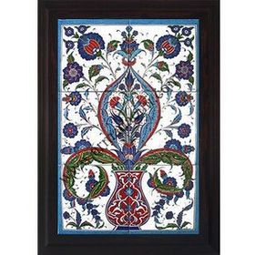 Armada Çini 40X60 Cm Ed 518 Saksılı Hançerli Eldekoru Çini Pano