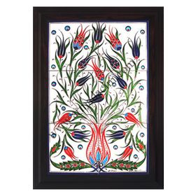 Armada Çini 40X60 Cm Ed 522 Lalezar Eldekoru Çini Pano