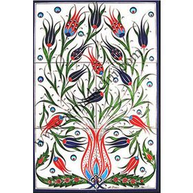 Armada Çini 40X60 Cm Ed 522 Lalezar Eldekoru Çini Pano