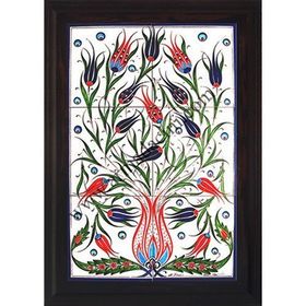 Armada Çini 40X60 Cm Ed 522 Lalezar Eldekoru Çini Pano