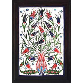 Armada Çini 40X60 Cm Ed 522 Lalezar Eldekoru Çini Pano