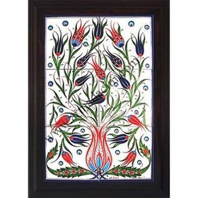 Armada Çini 40X60 Cm Ed 522 Lalezar Eldekoru Çini Pano