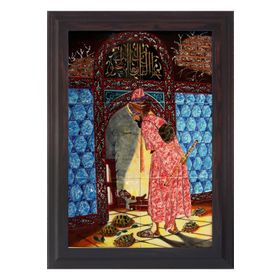 Armada Çini 40x60 Cm ED 617 Kaplumbağa Terbiyecisi Çini Pano