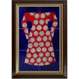 Armada Çini 40x60 Cm ED 654 Kırmızı Dönence Kaftan Çini Pano
