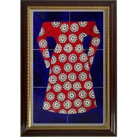 Armada Çini 40x60 Cm ED 654 Kırmızı Dönence Kaftan Çini Pano