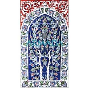 Armada Çini 60X100 cm Ed 620 Çift Hayatağacı Eldekoru Çini Pano