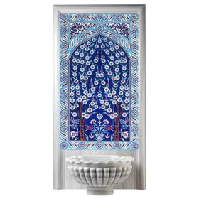 Armada Çini 60X100 Cm Ed 622 Kobalt Hayatağacı Çini Pano