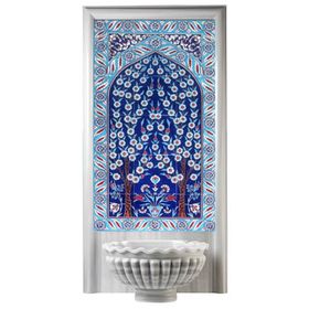Armada Çini 60X100 Cm Ed 622 Kobalt Hayatağacı Çini Pano