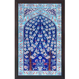 Armada Çini 60X100 Cm Ed 622 Kobalt Hayatağacı Çini Pano