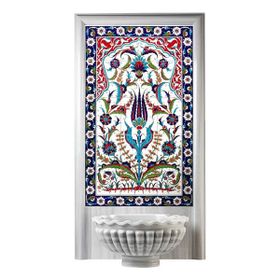 Armada Çini 60X100 Cm Ed 624 Hançerli Eldekoru Çini Pano