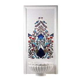Armada Çini 60x100 İznik Karanfil Türk Hamamı Çini Seramik Pano