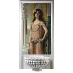 Armada Çini 60x100 Osmanlı Türk Hamamı Rum Güzeli Digital Baskı
