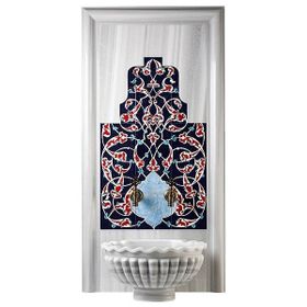 Armada Çini 60x105 Eldekoru Rumi Türk Hamamı İznik Çini Pano