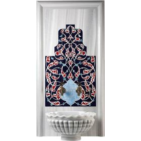 Armada Çini 60x105 Eldekoru Rumi Türk Hamamı İznik Çini Pano