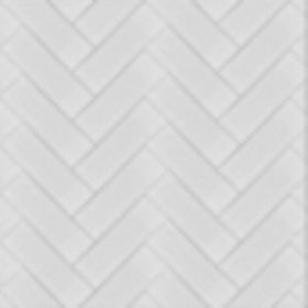 Armada Çini 7x21 cm Düz Beyaz Desenli Çini Seramik Karo