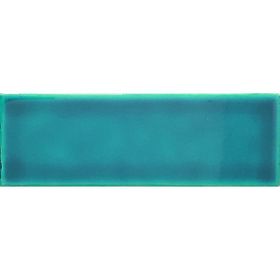 Armada Çini 7x21 cm Düz Turkuaz Desenli Çini Seramik Karo