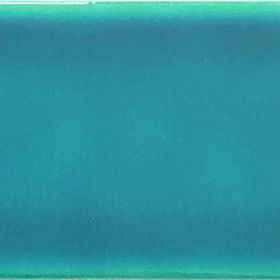 Armada Çini 7x21 cm Düz Turkuaz Desenli Çini Seramik Karo
