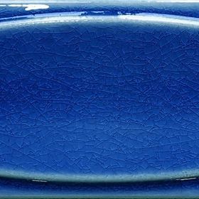 Armada Çini 7x21 cm Elips Kobalt Desenli Çini Seramik Karo
