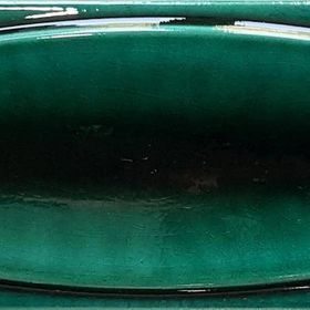 Armada Çini 7x21 cm Elips Yeşil Desenli Çini Seramik Karo